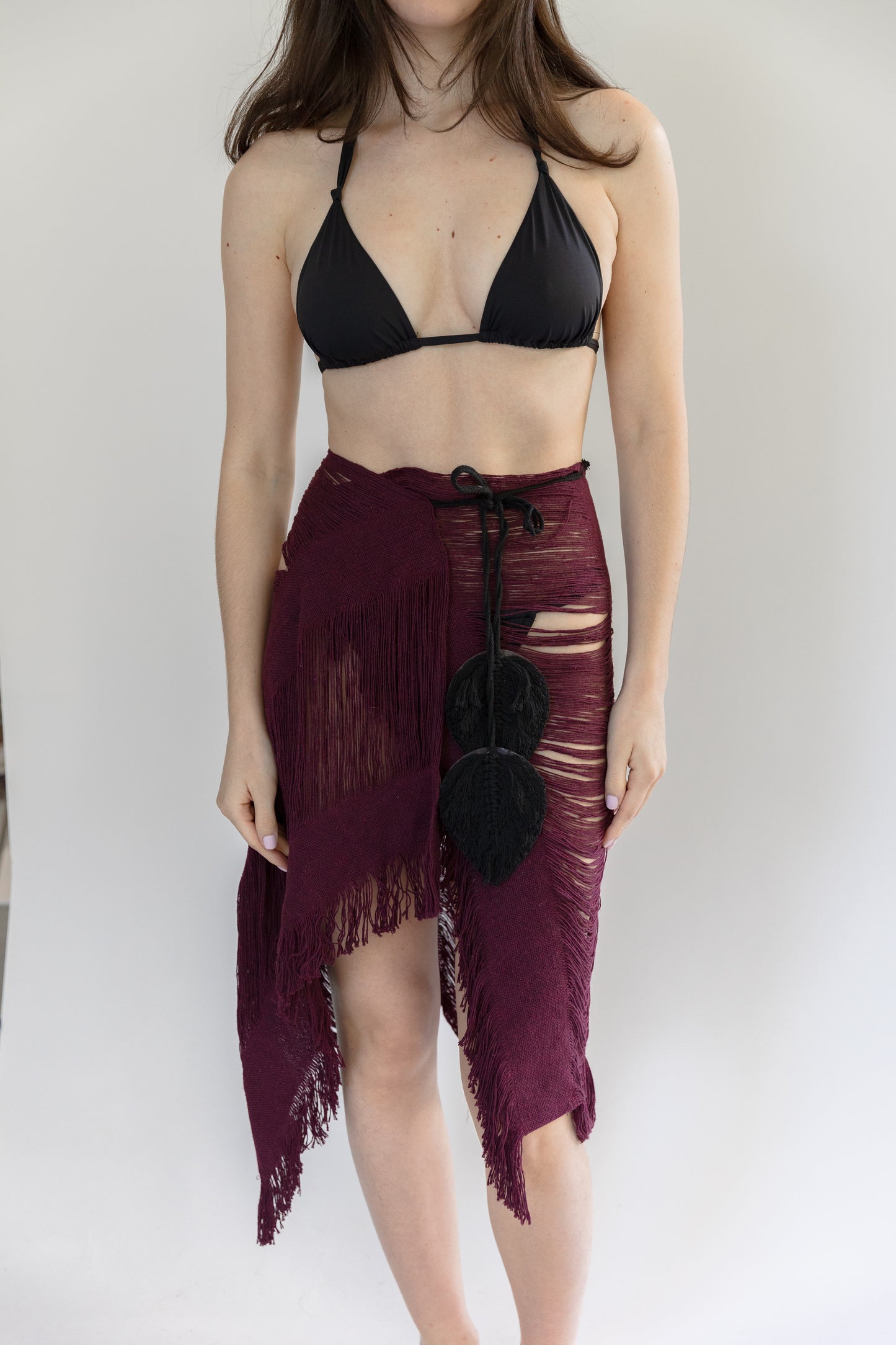 Paros Leaf Midi Skirt