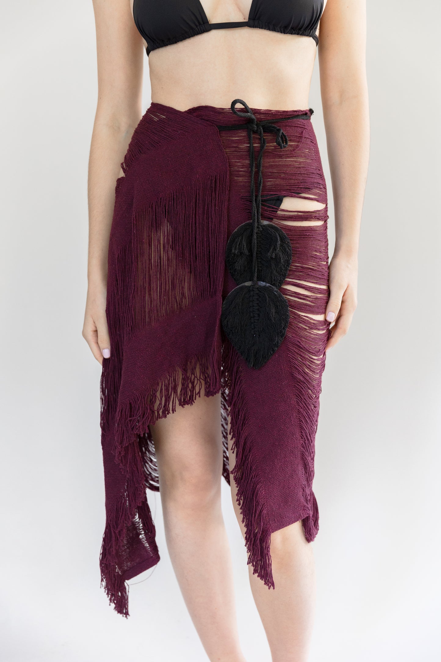 Paros Leaf Midi Skirt